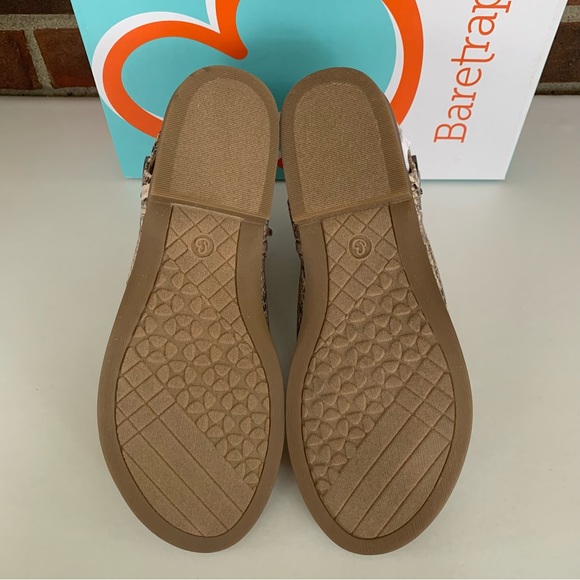 Baretraps Womens Scotlyn Faux Leather Ankle Strap snake print sandals US 8 M NEW - Picture 5 of 9